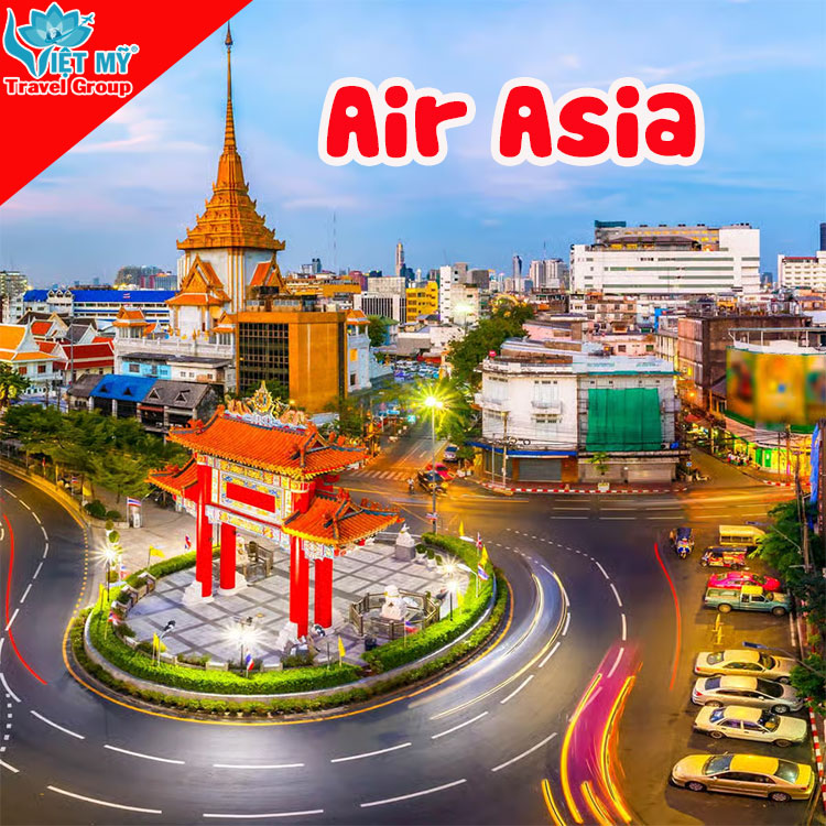 Vé AirAsia ưu đãi: Tặng ngay 20kg hành lý ký gửi khi bay Kuala Lumpur & Bangkok