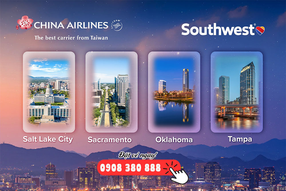 China Airlines hợp tác Southwest Airlines – Mở rộng hành trình khám phá nước Mỹ