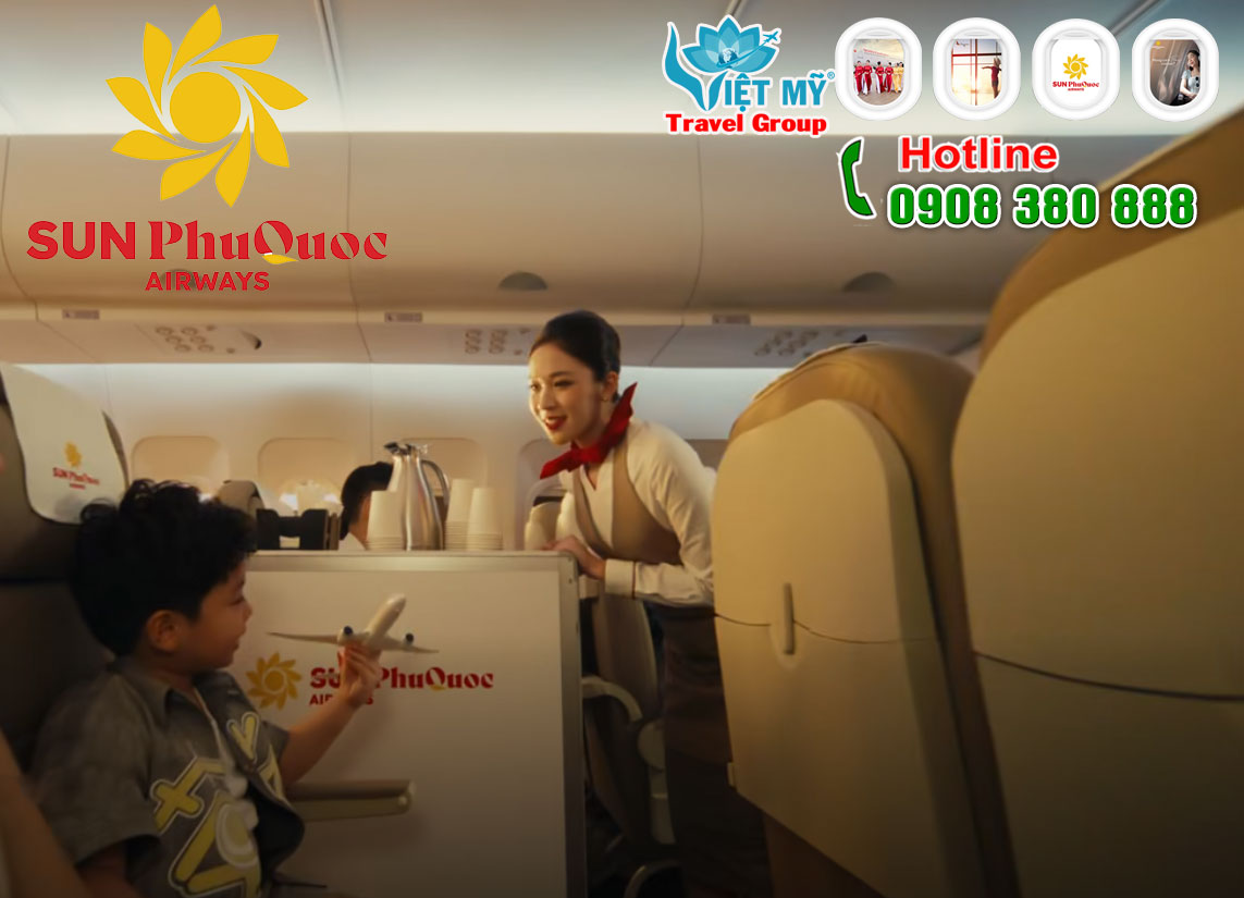 Sun PhuQuoc Airways mở bán vé nội địa đầu tiên – Kết nối Phú Quốc, Hà Nội, TP.HCM và Đà Nẵng