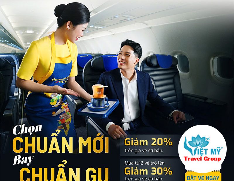 Ưu đãi vé Premium Vietravel Airlines tháng 10–11/2025