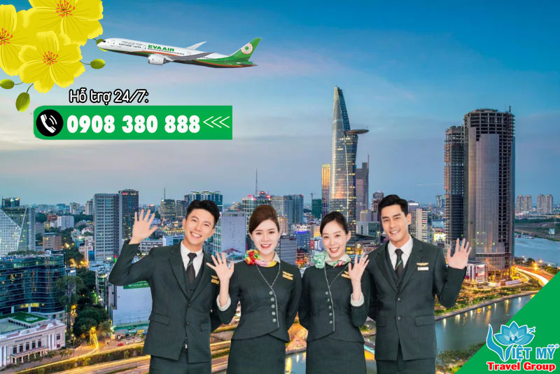 Lịch bay tăng cường Tết 2026 EVA Air từ TP.HCM đi Đài Bắc