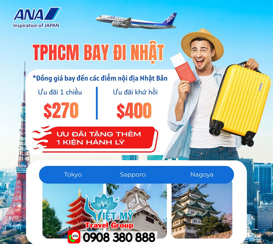 ANA cập nhật giá khuyến mãi đi Nhật du xuân 2026