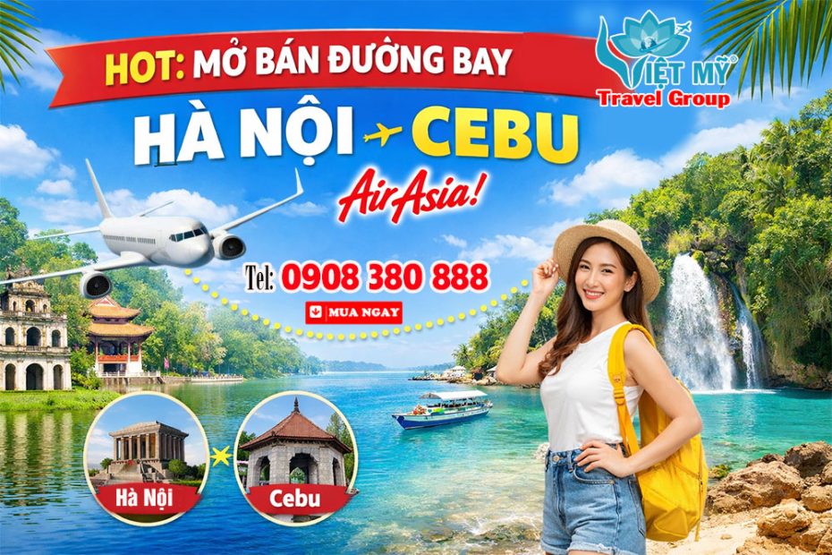 AirAsia khai thác đường bay Hà Nội - Cebu từ tháng 6/2026