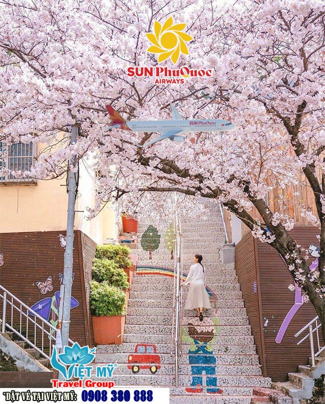 Vé Phú Quốc đi Seoul giá từ 1.581.000 VNĐ cùng Sun PhuQuoc Airways