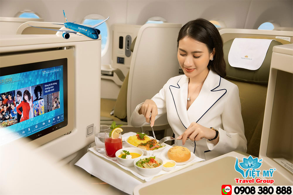 Hạng thương gia Vietnam Airlines – Bay thoải mái, đến nơi nhẹ nhàng