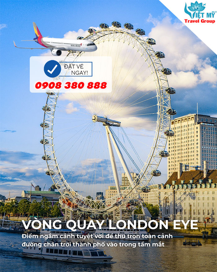 Vé TPHCM đi London khuyến mãi đến 10% cùng Asiana Airlines