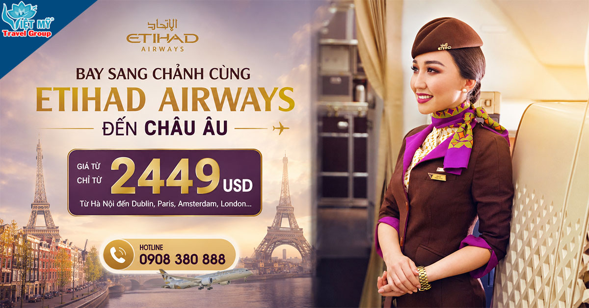 Bay sang chảnh cùng Etihad Airways - Giá Business Class hấp dẫn từ Hà Nội