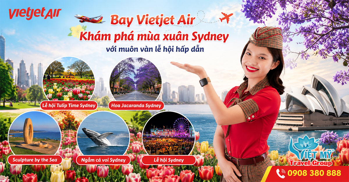 Bay Vietjet Air khám phá mùa xuân Sydney với muôn vàn lễ hội hấp dẫn