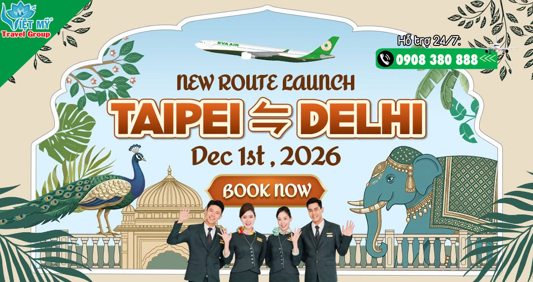 EVA Air kết nối Delhi với mạng lưới Star Alliance rộng khắp