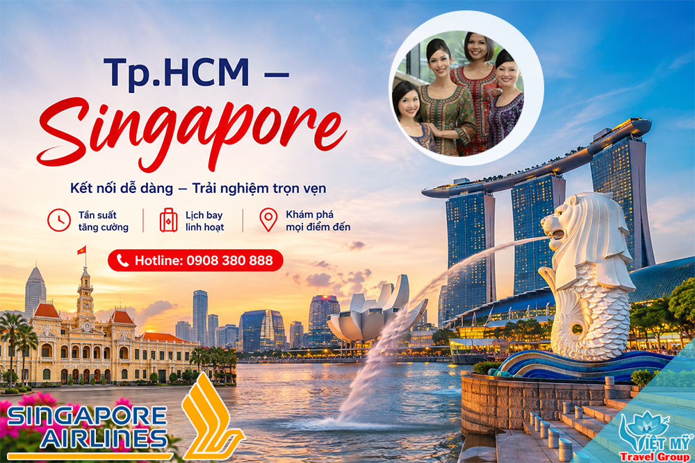Singapore Airlines tăng chuyến trên đường bay TP.HCM và Đà Nẵng – Singapore