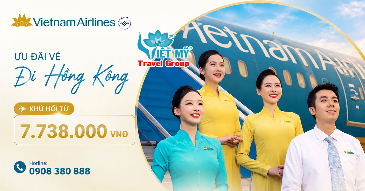 Vietnam Airlines ưu đãi vé đi Hồng Kông khứ hồi từ 7.738.000 VNĐ